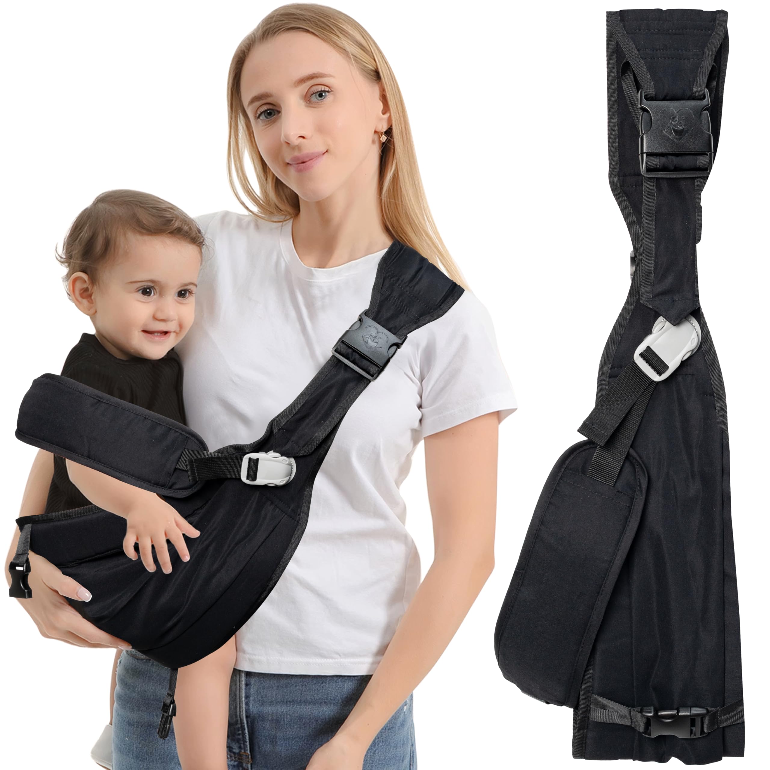 GoaePode Baby Carrier Sling | Ergonomic Adjustable Cotton Toddler Wrap