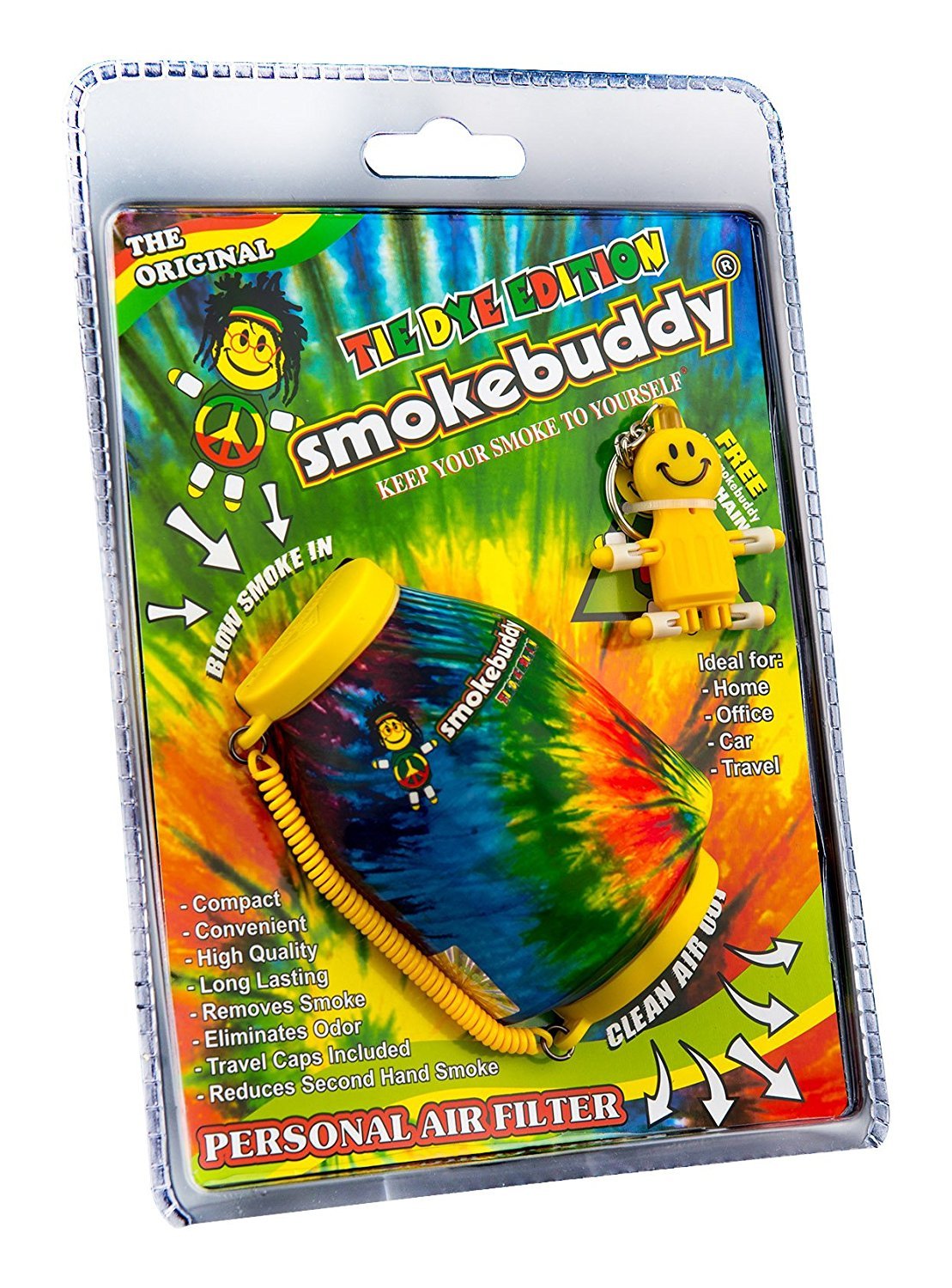 Smokebuddy Original Personal Air Filter – Tie Dye Yellow & Orange