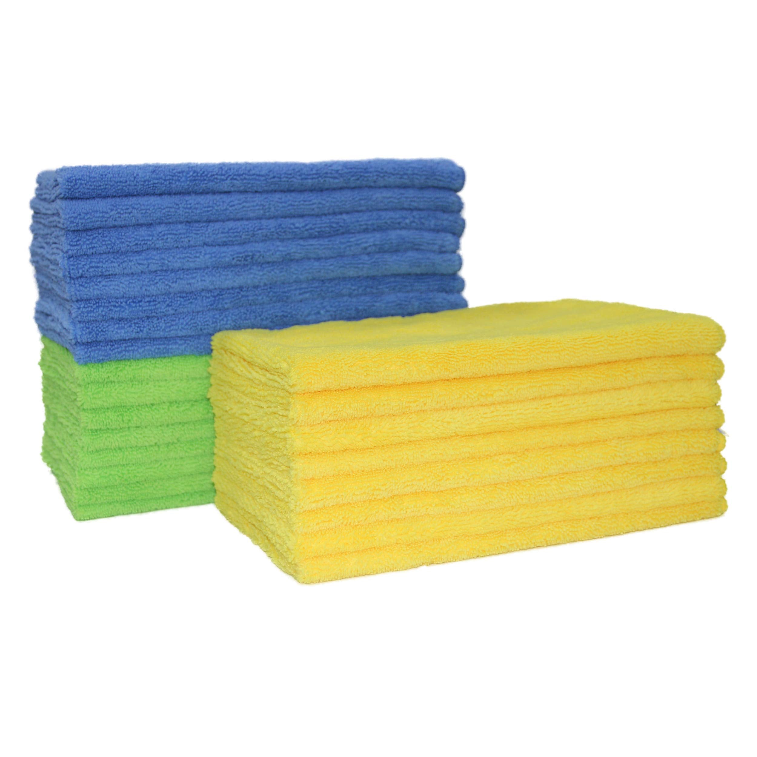 Polyte Microfibre Cleaning Towels | 18 Pack | 40x61cm Absorbent Cloths