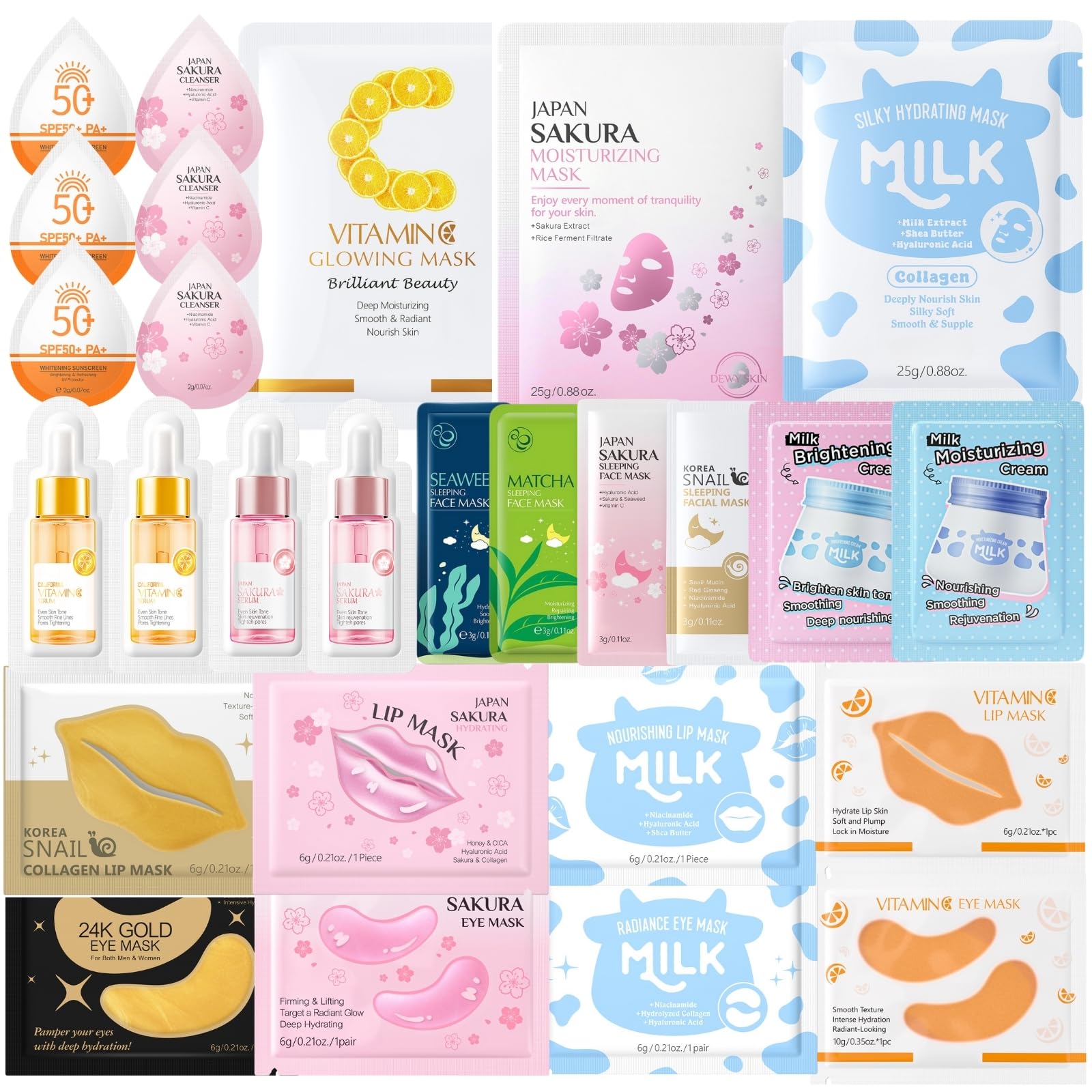 27PCS Skincare Gift Set | Hydrating Face & Body Pamper Kit