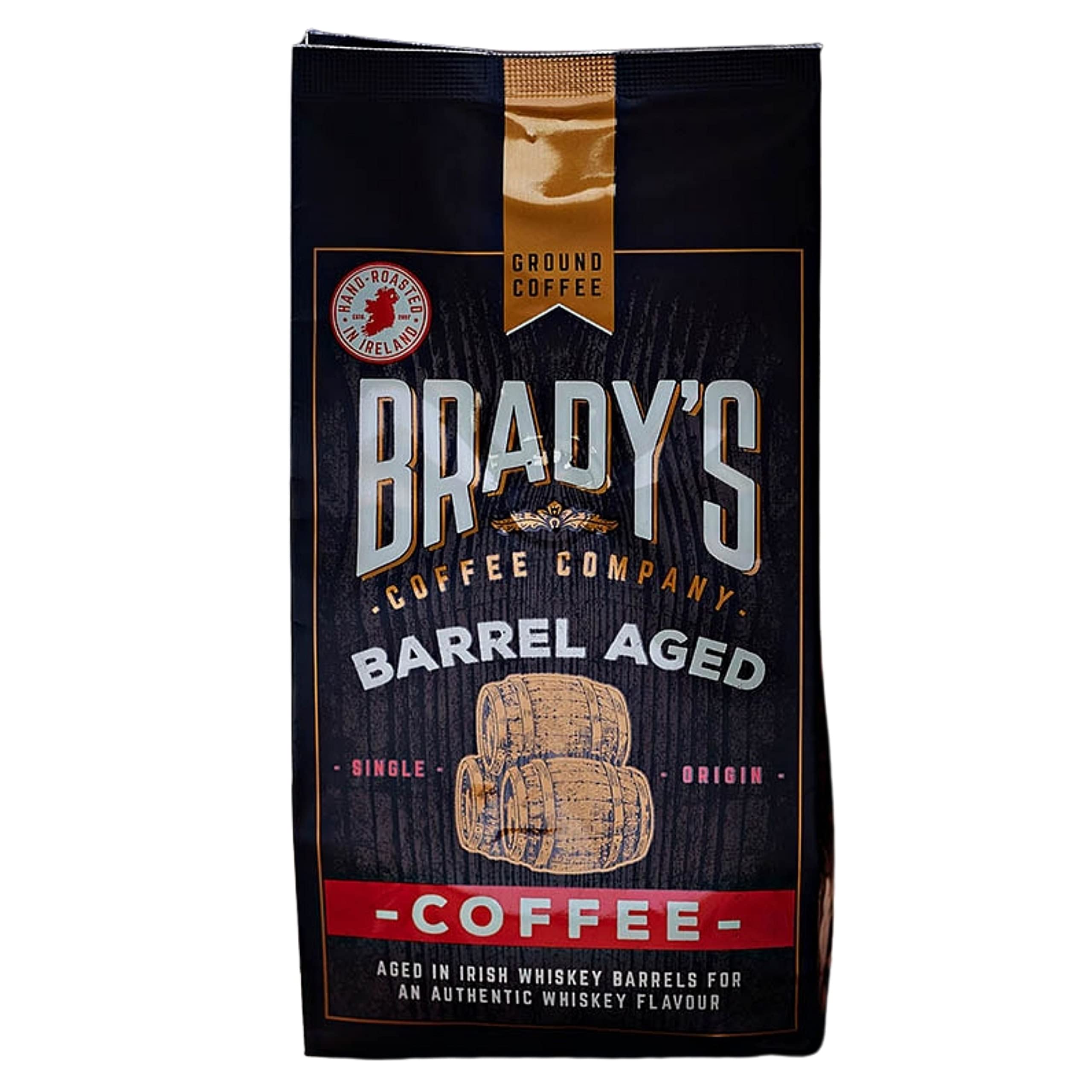 Brady's Coffee Company Barrel Aged Arabica Ground Coffee, Medium Roast - 1kg