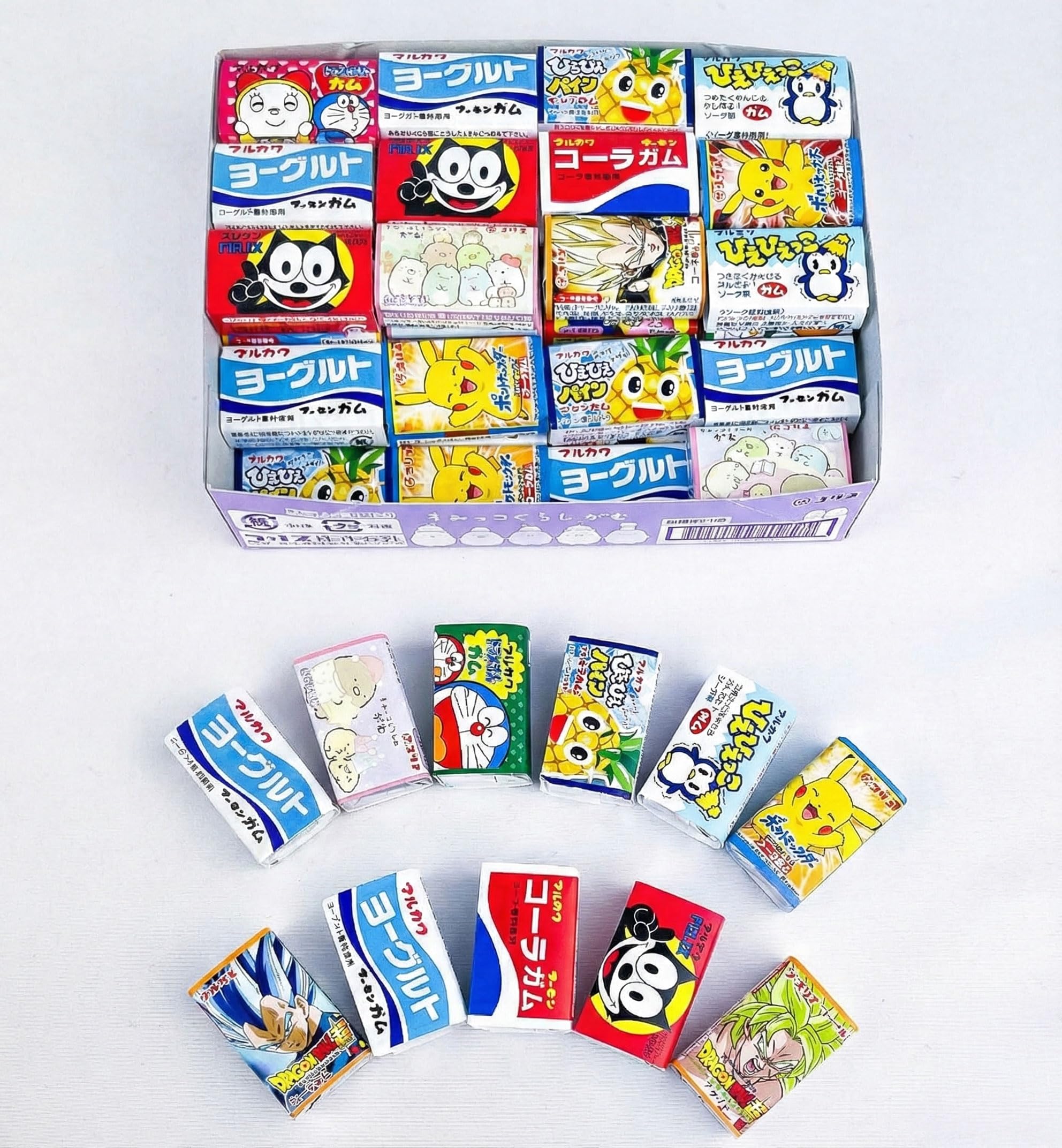 Japanese Bubble Gum Assorted Set - 60 Piece Dagashi Box