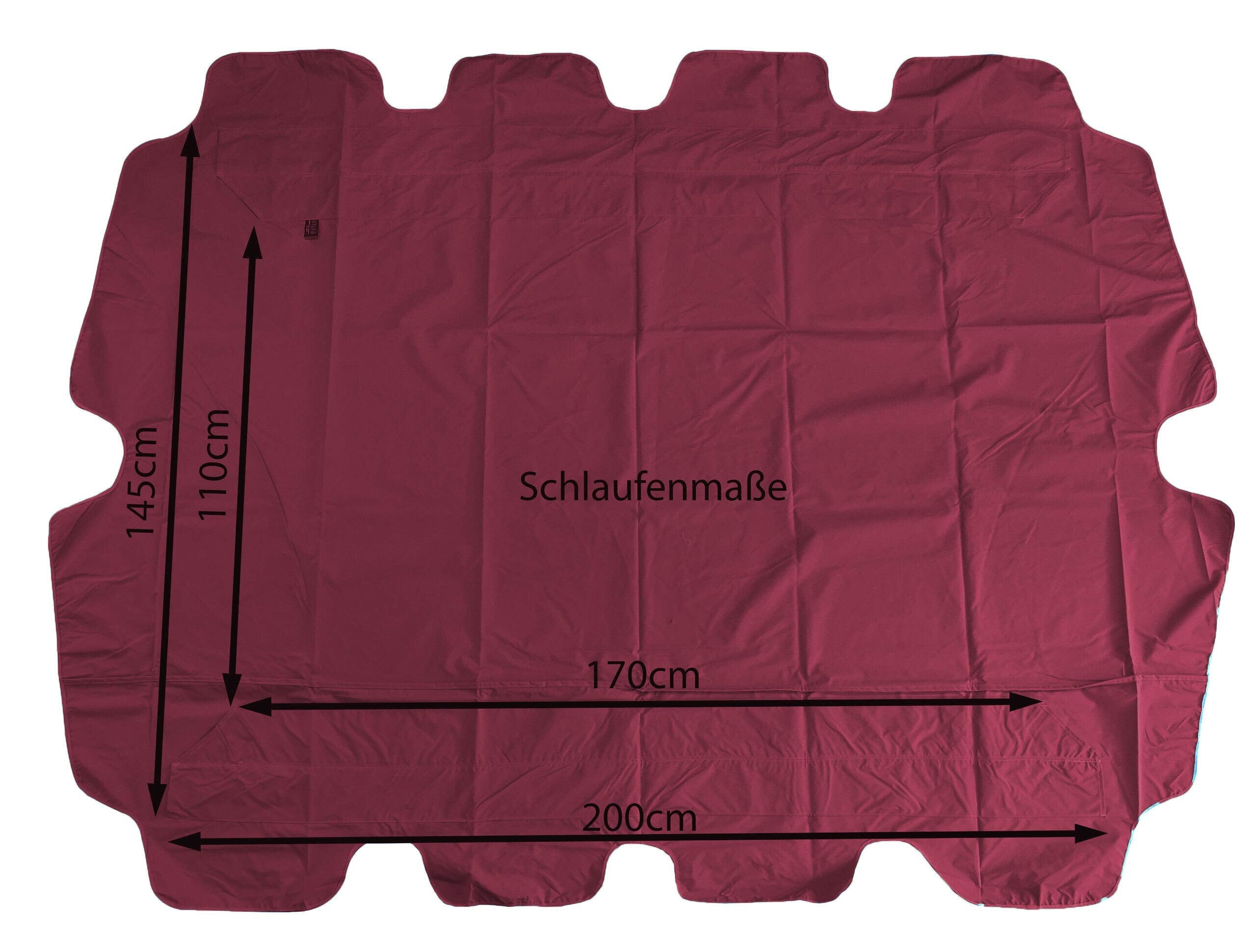 Universal 3-Seater Swing Replacement Roof - Bordeaux Polyester
