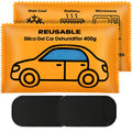 Flow Fire Reusable Car Dehumidifier Bags – 2x400g Silica Gel Absorbers
