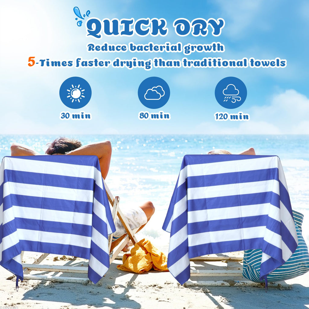 Anavasi Microfibre Beach Towels for Adults, 1 Pack 180 x 90cm 100% Recycled - image 4
