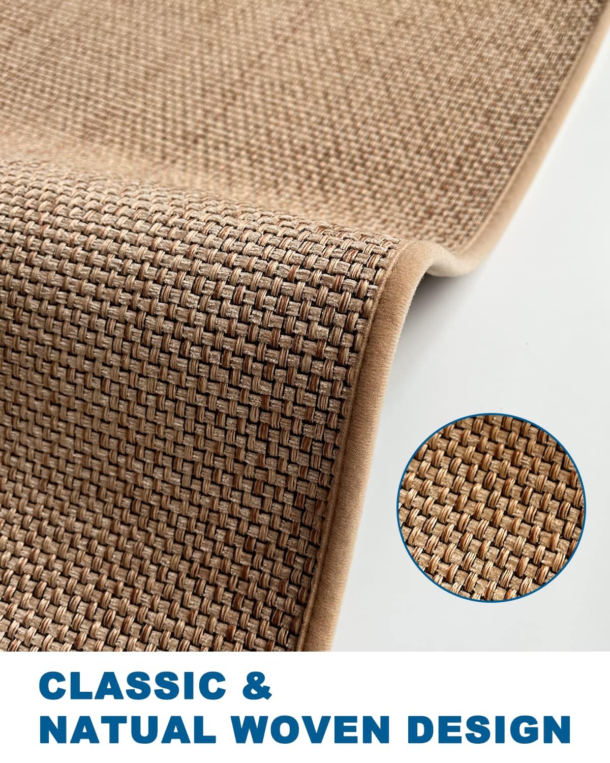 Artnice Kitchen Rug Mat Set | Non-Slip Washable Absorbent Runner - Beige
