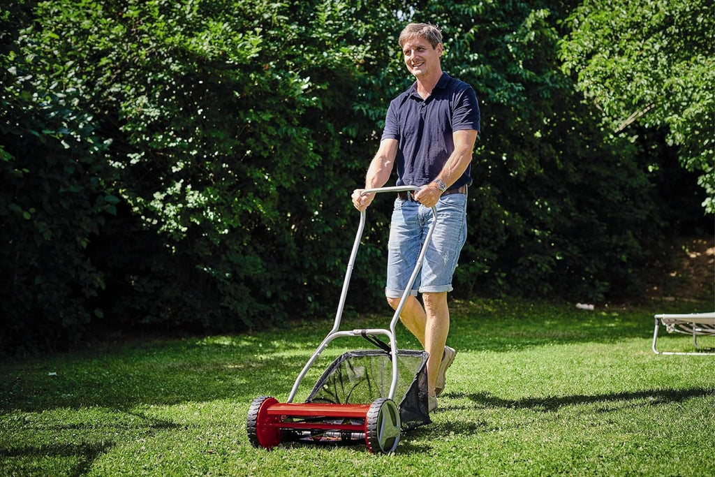 Einhell GC-HM 400 Manual Hand Push Lawnmower – 40cm Width, 27L Box