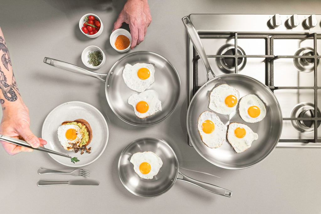 Tramontina Grano Stainless Steel Frying Pan | 20 cm Induction Cookware