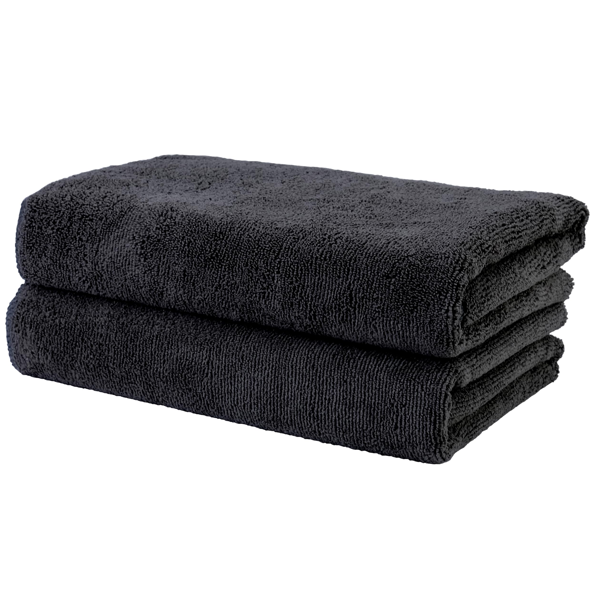 Polyte Microfibre Hair Drying Salon Towel - 2 Pack, Bleach Resistant