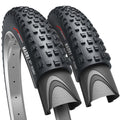 Fincci 27.5 x 2.35 MTB Tyres | Foldable Mountain Bike Tires - Pack of 2