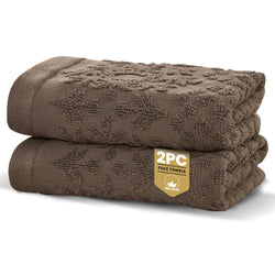 Rapport Home Versailles Jacquard Face Towels 2-Pack – Luxurious 100% Cotton 500gsm Soft Absorbent Face Cloths - image 1
