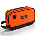 TUFFWORX Small Tool Bag – Dual Compartment Zippered Pouch, Orange