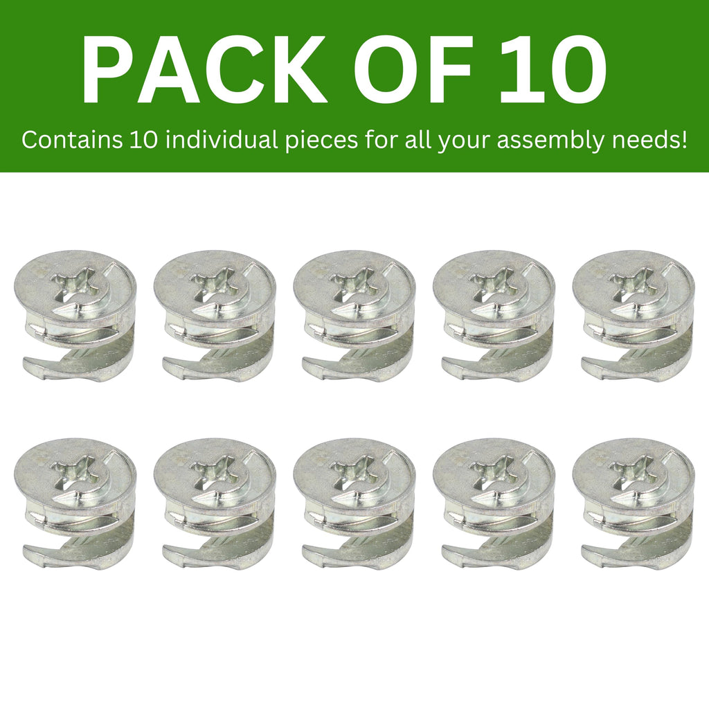 Spare Hardware Parts Cam Lock Nut 12MM | Replacement for IKEA Part # 110630 | Pack of 10 - image 3