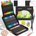 Shuttle Art Dual Tip Acrylic Paint Pens - 60 Colors Fine & Brush Tips