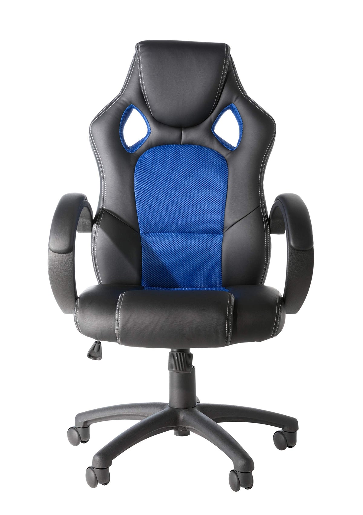 Alphason,AOC5006BLU,Daytona Faux Leather Racing Chair - Blue fabric insert,Blue fabric insert - image 2