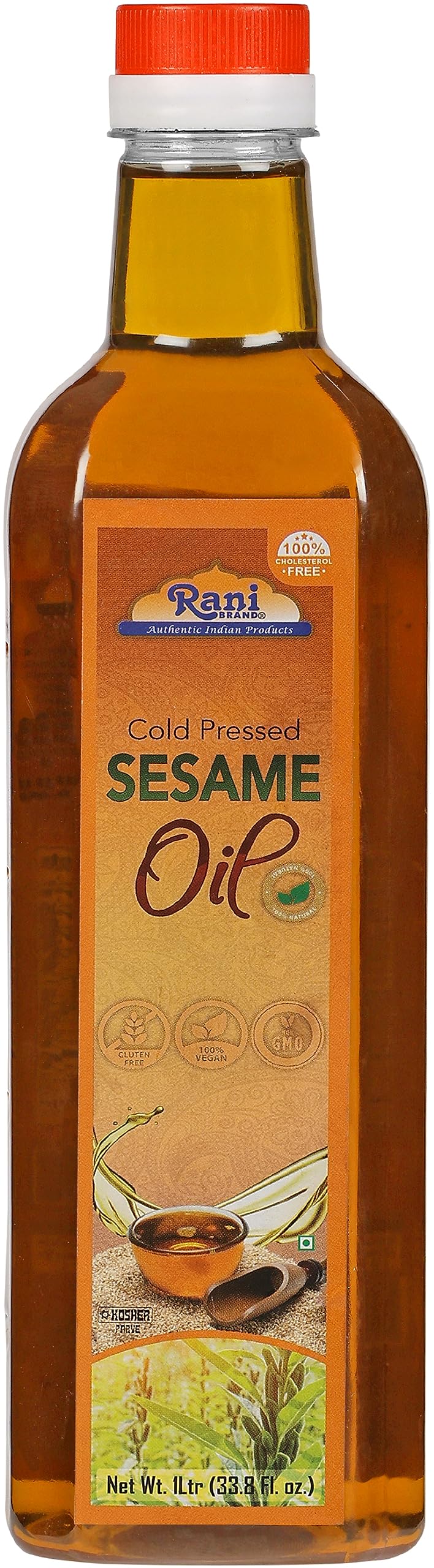 Rani Cold Pressed Sesame Oil | 100% Natural & Vegan | 33.8oz (1 Liter)