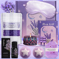 Jolof Store Lavender Pamper Gift Set – 8-Piece Bath & Sleep Spa Hamper