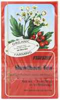 Floradix Organic Hawthorn Herbal Tea – Vegan & Gluten-Free, 90 Bags