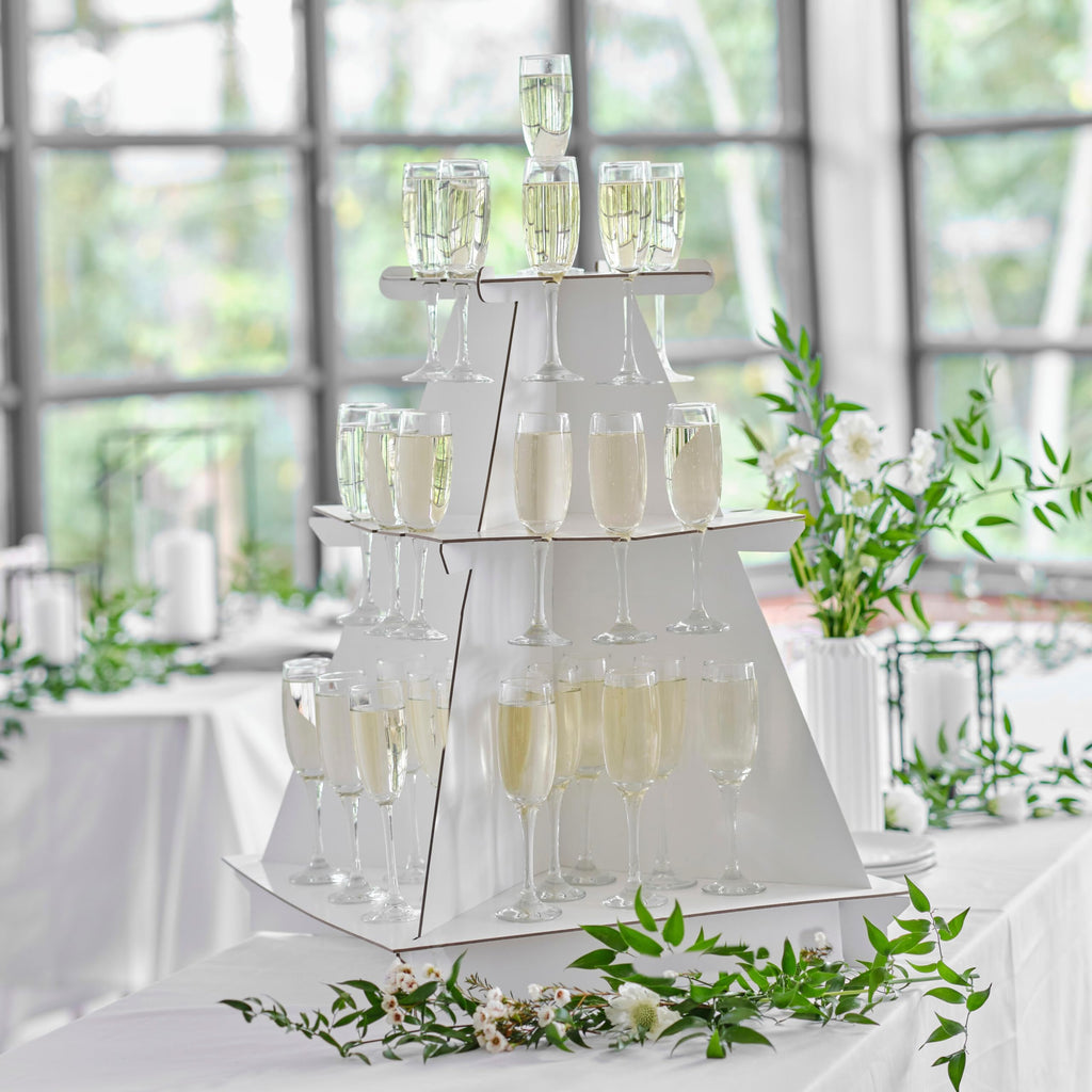 Ginger Ray 3 Tier Drinks Stand - White Wedding & Hen Party Display