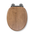 Croydex Ontario Soft Close Wooden Toilet Seat | Flexi-Fix Hinges