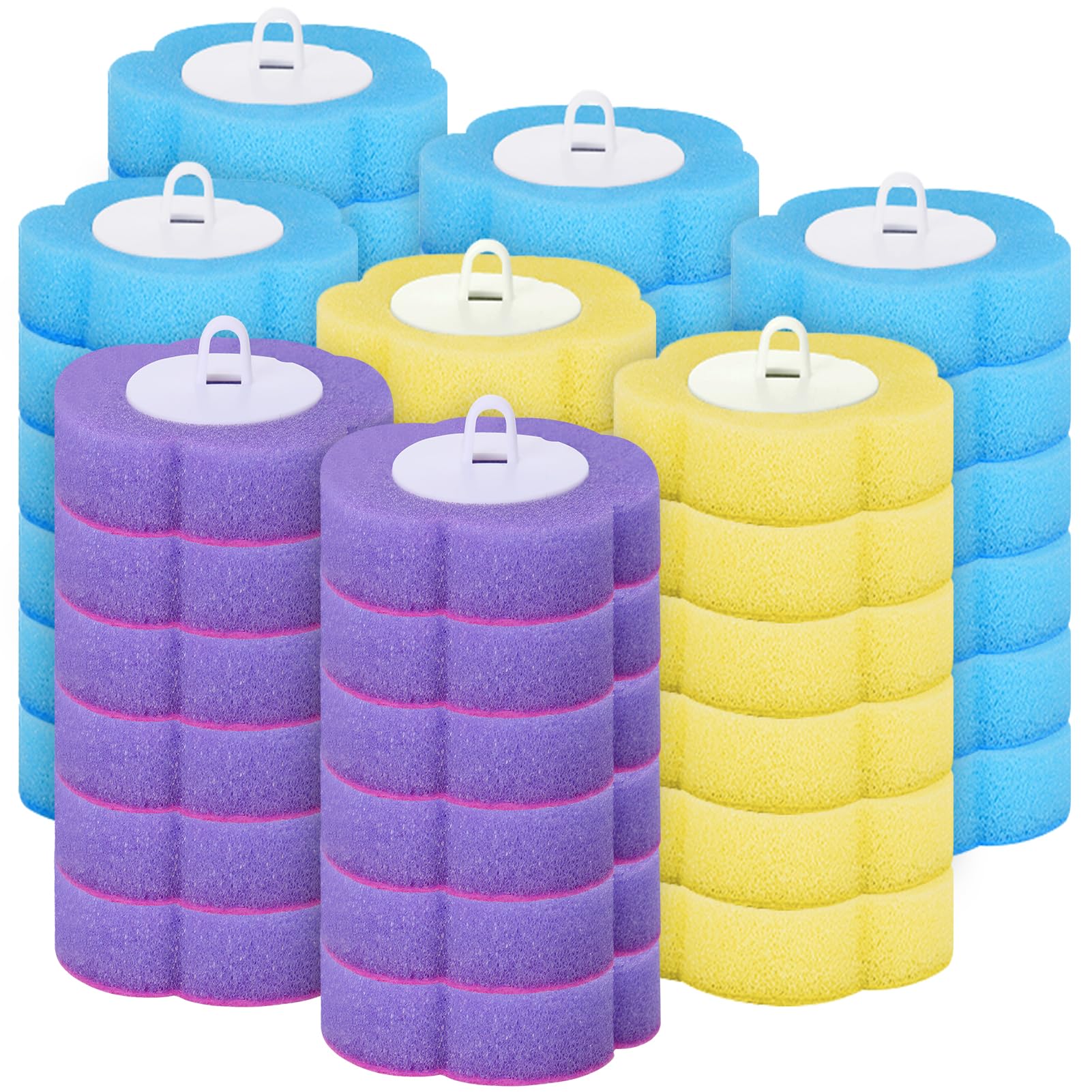 48 Pcs Disposable Toilet Brush Refills – 3-Layer Cleaning Pads