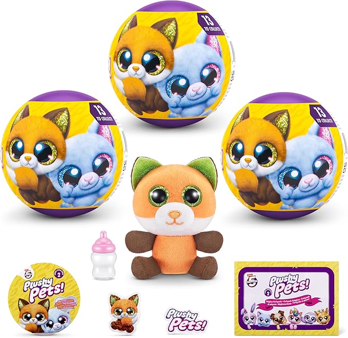 Snaps 5 Surprise Plushy Pets Series 2 – Collectible Stuffed Animal Toy