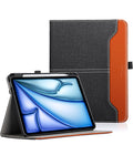 Dlveer iPad Air 11/10.9 Case - Leather Folio with Pencil Holder
