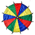 GSi Kids Play Parachute – 24 Feet Rainbow Polyester Toy with Handles