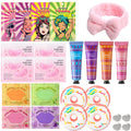 25-Piece Kids Spa Party Kit - Girls Pamper Set with Face Masks