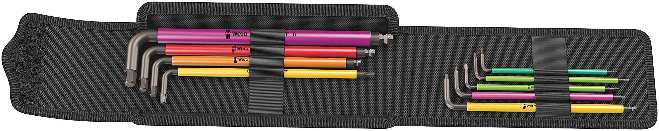 Wera Bicycle Set 4 | 9-Piece Hex and Torx Angle Wrench Tool Set