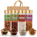 Panjon Swad Mouth Freshener Combo - 4 Pack Jute Gift Set | Vegan Mukhwas
