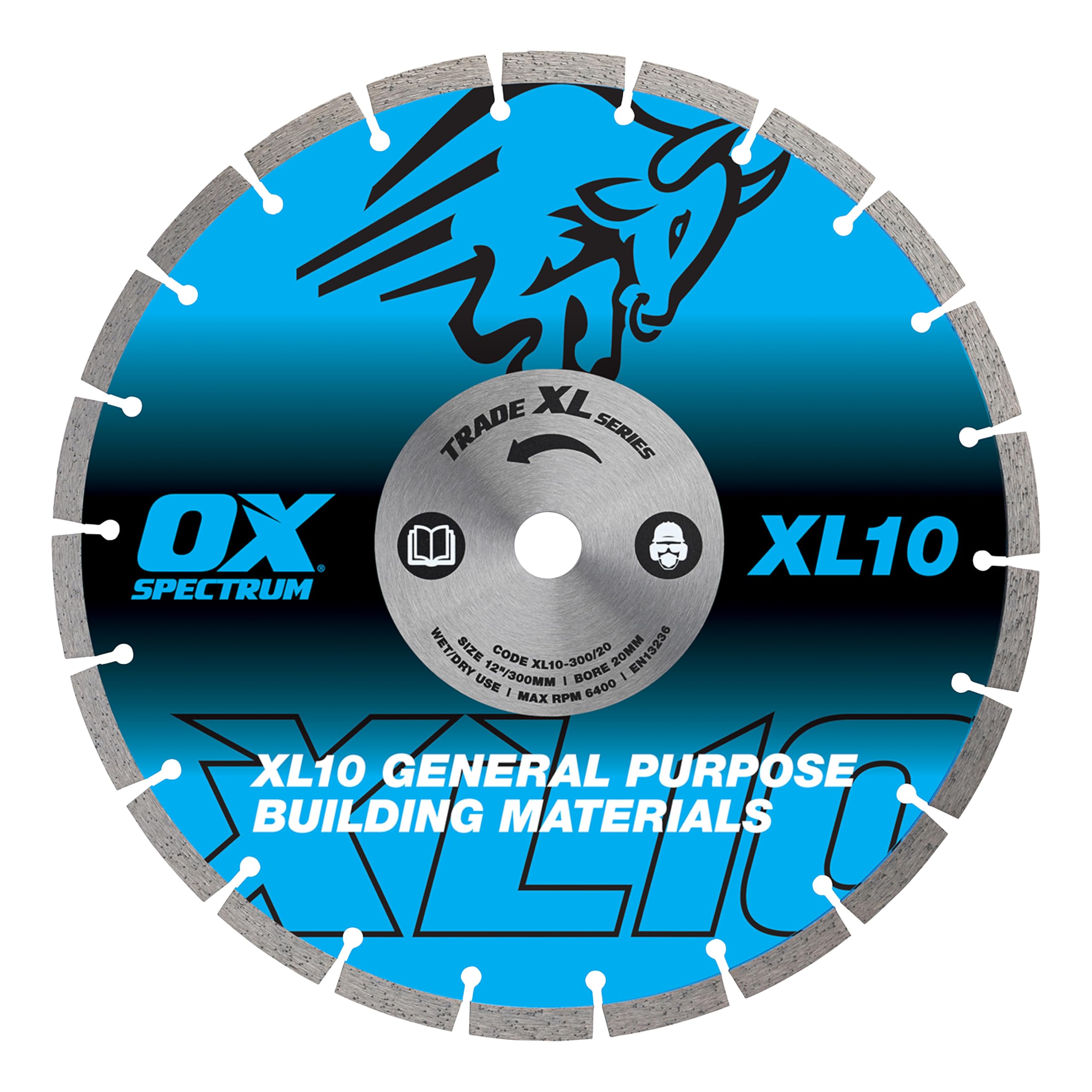 OX Trade XL-10 Segmented Diamond Blade | 300/20mm General Purpose