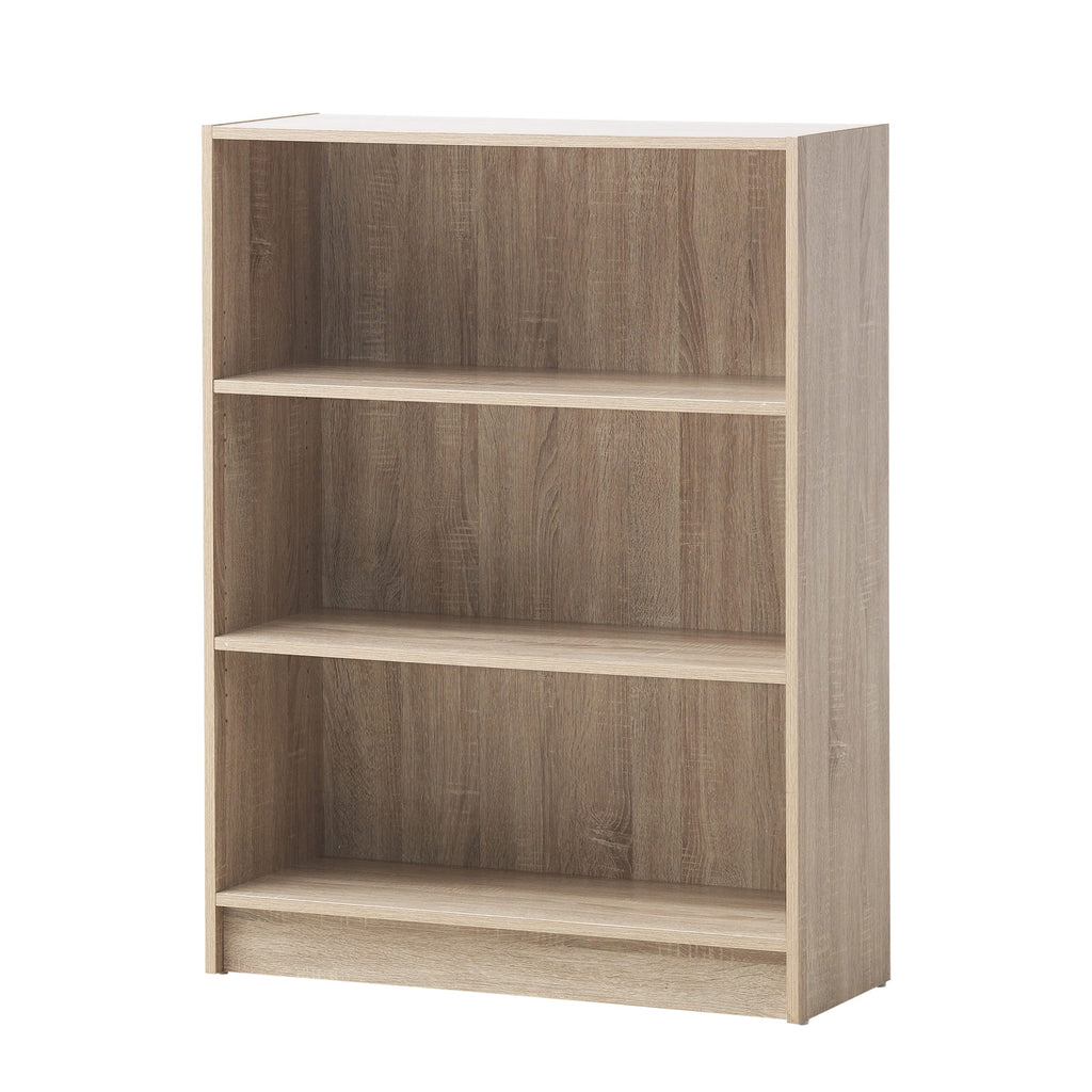 Timber Art Design UK 3 Tier Bookcase Open Tall Shelf Rack Contemporary Organizer Display Shelving Unit for Modern Living Room, Office Space