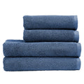Christy Brixton 4 Piece Cotton Towel Set | Slate Blue | 600GSM