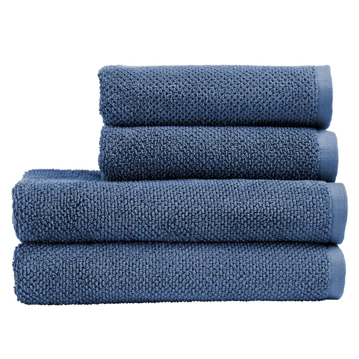 Christy Brixton 4 Piece Cotton Towel Set | Slate Blue | 600GSM