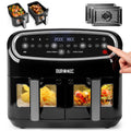 Duronic AF24 Dual Air Fryer – 10L Large Capacity with 10 Cooking Presets