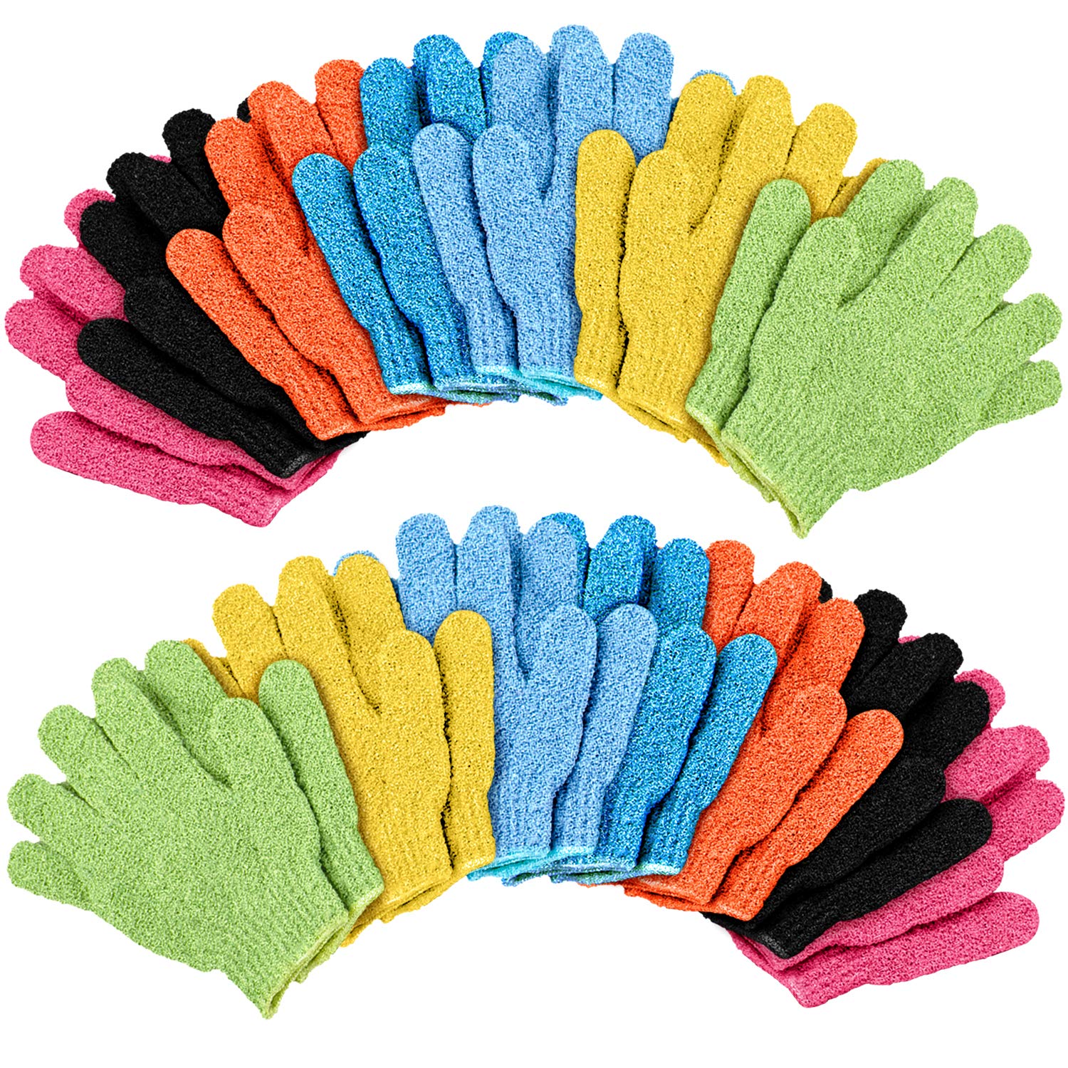 Duufin Exfoliating Gloves – 14 Pairs Nylon Body Scrubber for Shower