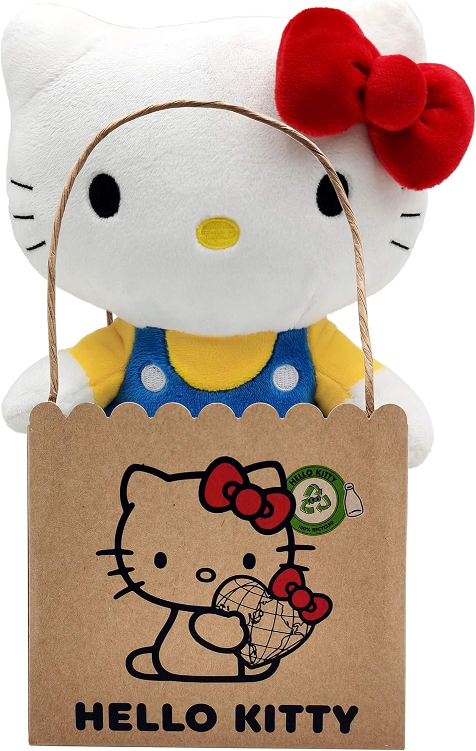 Hello Kitty Classic Eco Plush – 24cm Recycled Soft Stuffed Animal