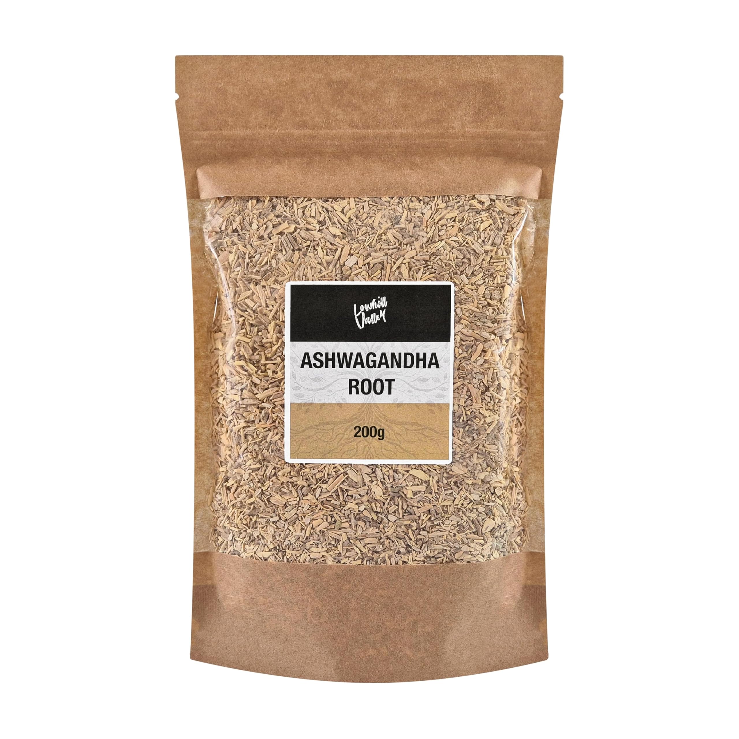 Lowhill Valley Ashwagandha Root Herbal Tea | 100% Pure & Natural - 200g