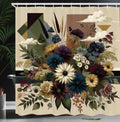 Abakuhaus Floral Eucalyptus Shower Curtain | Waterproof Fabric Decor