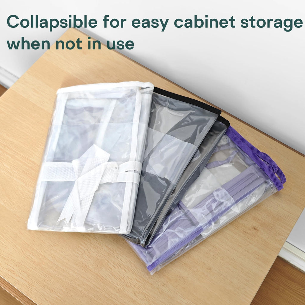 Clothes Storage Bags Foldable Storage Bag, 22L Clear Storage Bags for Clothes, and Blanket Storage Bag for Bedding, CDs, Blankets, Comforters - image 4