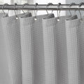 VANZAVANZU Narrow Waffle Fabric Shower Curtain - Waterproof 92x182cm