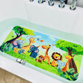 Jolof Store Kids Non-Slip Bathtub Mat – Jungle Animals Design for Toddlers