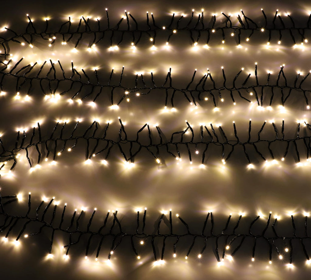 Christmas Concepts 500 LED Cluster Lights - Warm White 6M 8-Function