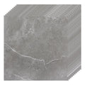 CYEER 40-Pack Grey Marble Vinyl Floor Tiles – Waterproof Peel and Stick