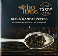 Bo Tree Black Kampot Pepper – Gourmet Artisan Seasoning Spice, 90g