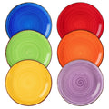 vancasso Bonita 6-Piece Dessert Plate Set – 7.5" Handpainted Stoneware