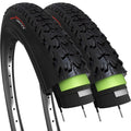 Fincci 26 x 1.95 MTB Bicycle Tyres | Foldable Puncture Resistant Pair