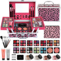 Anpro All-in-One Makeup Set – 34 Pcs Leopard Cosmetic Kit for Teens
