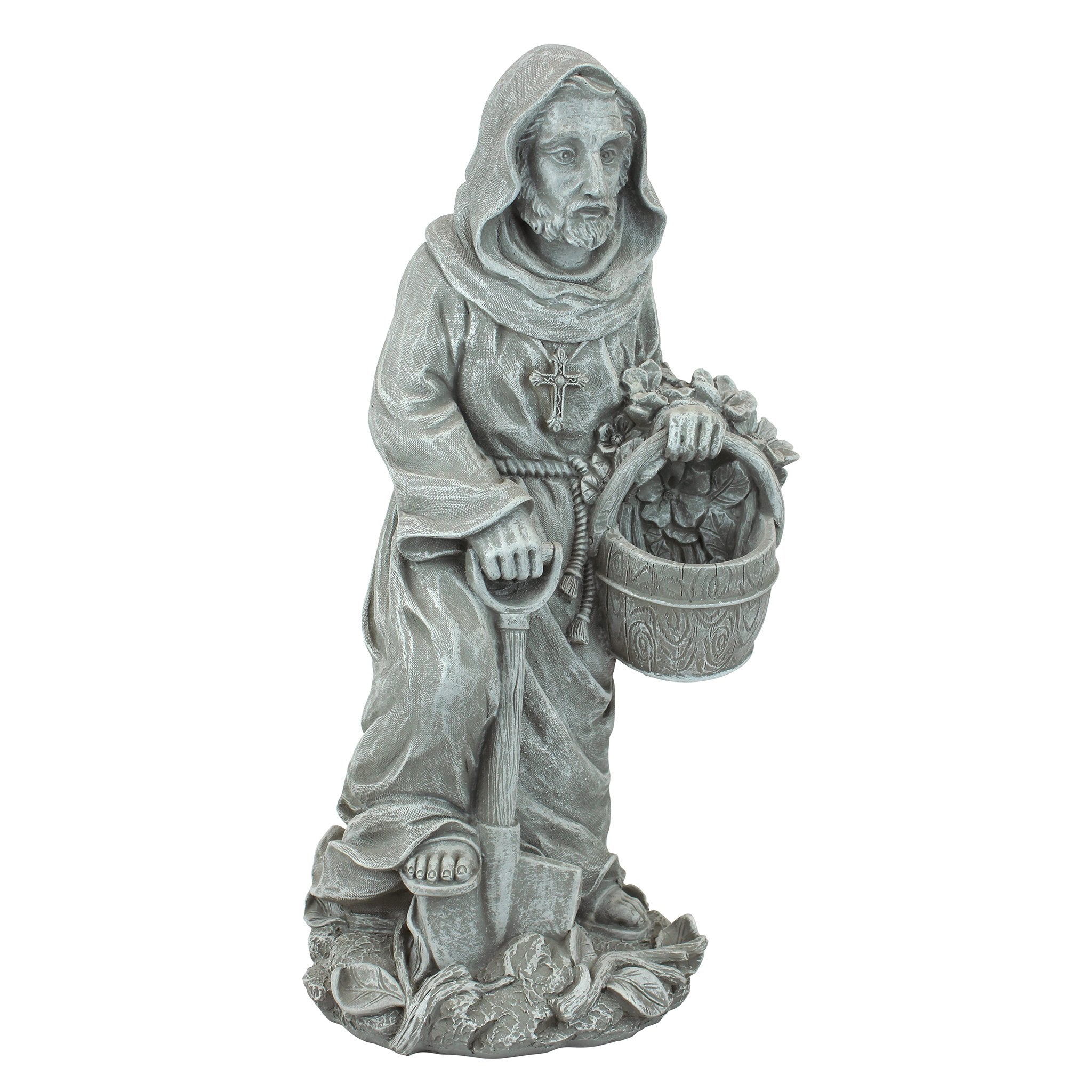 Design Toscano St. Fiacre Patron Saint Garden Statue – Gothic Stone